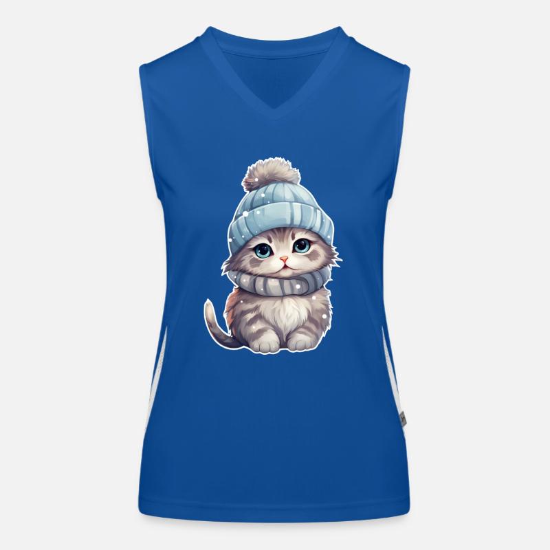 Chat d’hiver Débardeur respirant contrasté Femme
