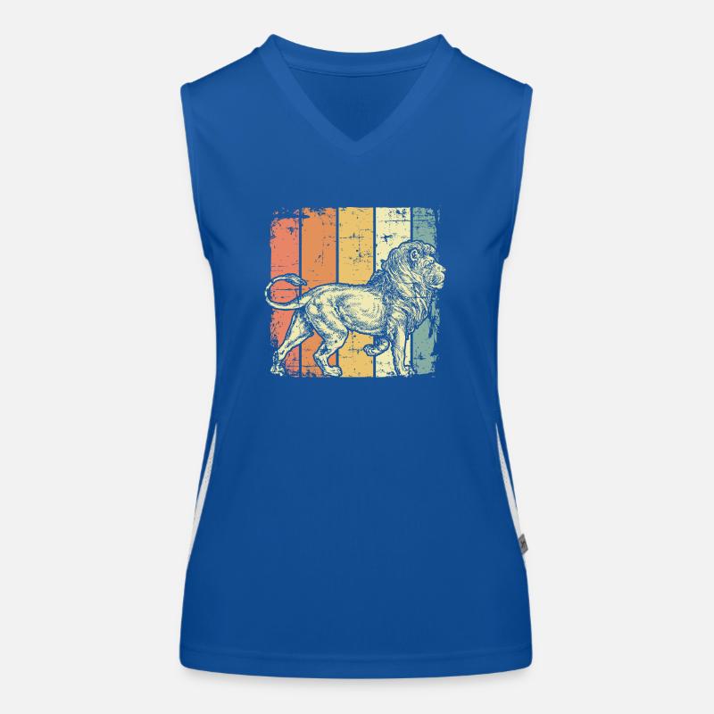 Löwe Funktionelles Kontrast-Tank Top für Frauen