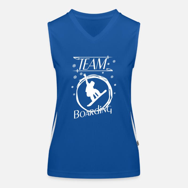 Boarding Snowboarding Funktionelles Kontrast-Tank Top für Frauen