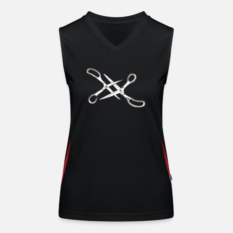 Two scissors Women's Functional Contrast Tank Top