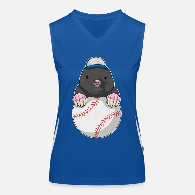 Mole Cap Baseball Débardeur respirant contrasté Femme
