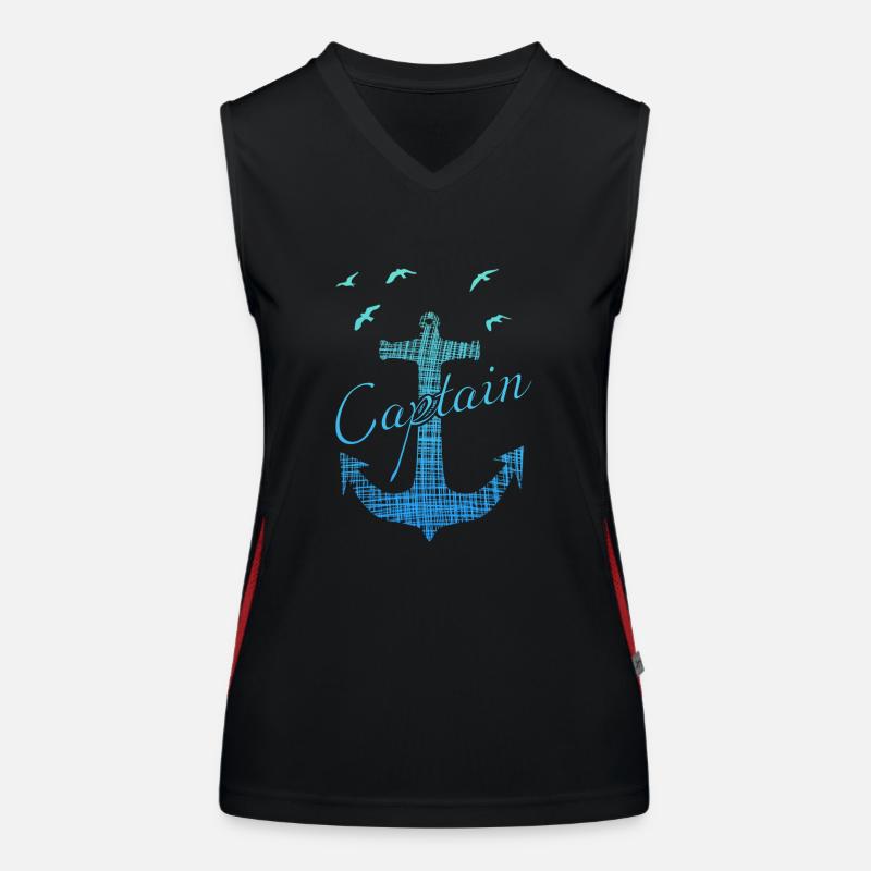 Captain Funktionelles Kontrast-Tank Top für Frauen