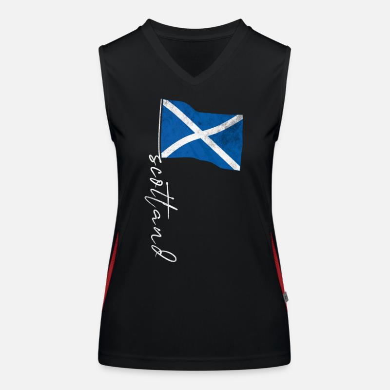 Drapeau de l’Écosse Débardeur respirant contrasté Femme