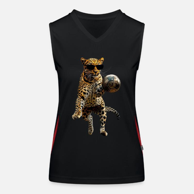 Leopard Funktionelles Kontrast-Tank Top für Frauen