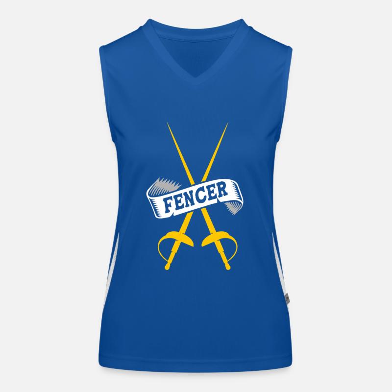 Fechten Funktionelles Kontrast-Tank Top für Frauen