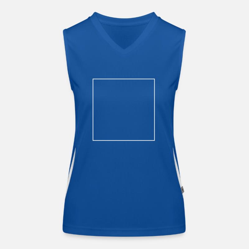 WHITE EMPTY SQUARE Women's Functional Contrast Tank Top