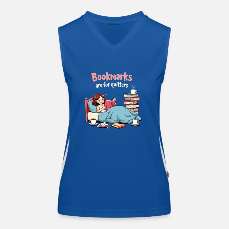 Je suis dans une relation engagée avec ma bibliothèque Débardeur respirant contrasté Femme