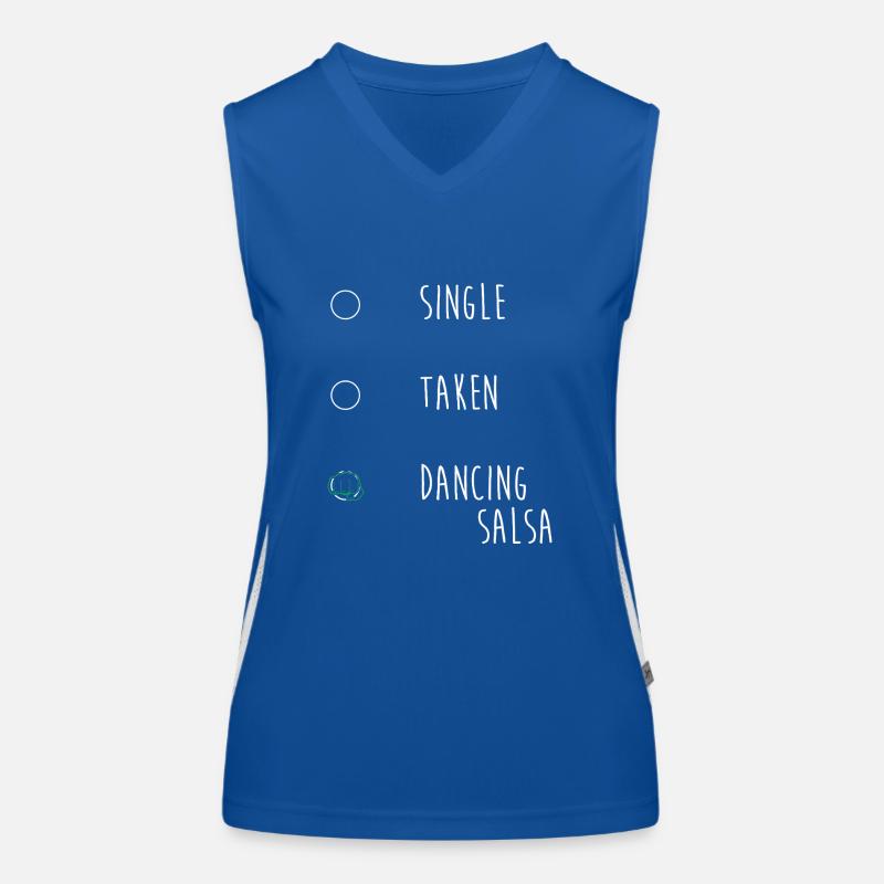 Salsa Tänzer Tänzerin Funktionelles Kontrast-Tank Top für Frauen