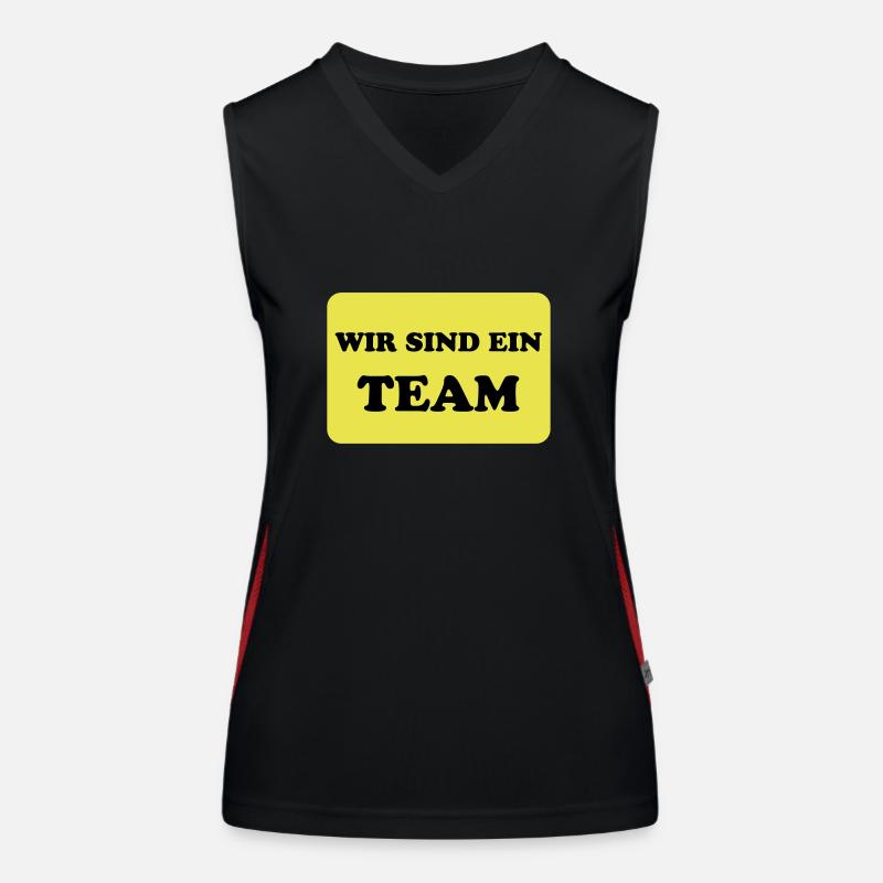 Team und Teamwork Funktionelles Kontrast-Tank Top für Frauen
