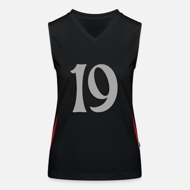 19 Débardeur respirant contrasté Femme