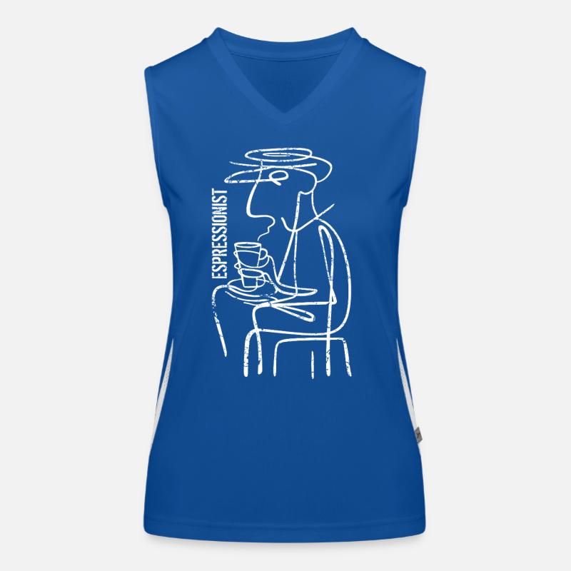 Espressionist - Espresso - Kaffee trinken Funktionelles Kontrast-Tank Top für Frauen
