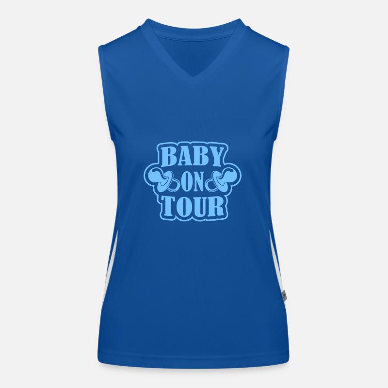 Baby on Tour Funktionelles Kontrast-Tank Top für Frauen