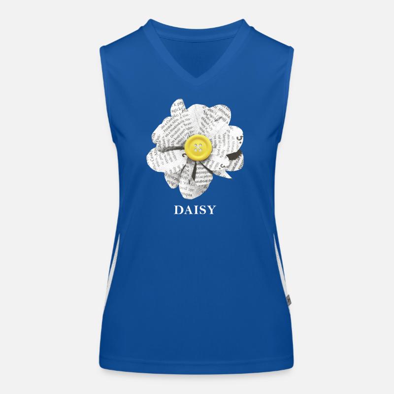 Daisy Flower Women's Functional Contrast Tank Top