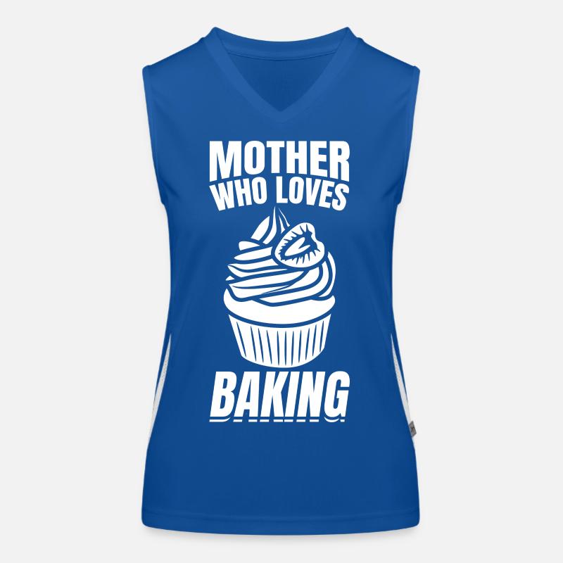 Bäcker Mama Funktionelles Kontrast-Tank Top für Frauen