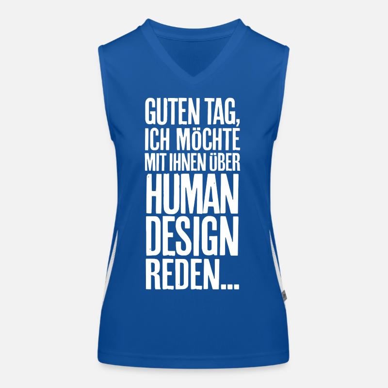 Guten Tag... Human Design Funktionelles Kontrast-Tank Top für Frauen