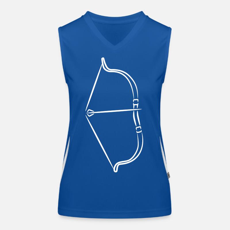 Pfeil und Bogen Funktionelles Kontrast-Tank Top für Frauen