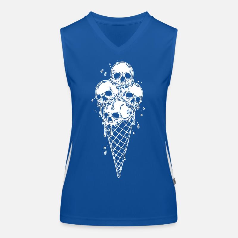 Skelett-Eiscreme Kunst Funktionelles Kontrast-Tank Top für Frauen