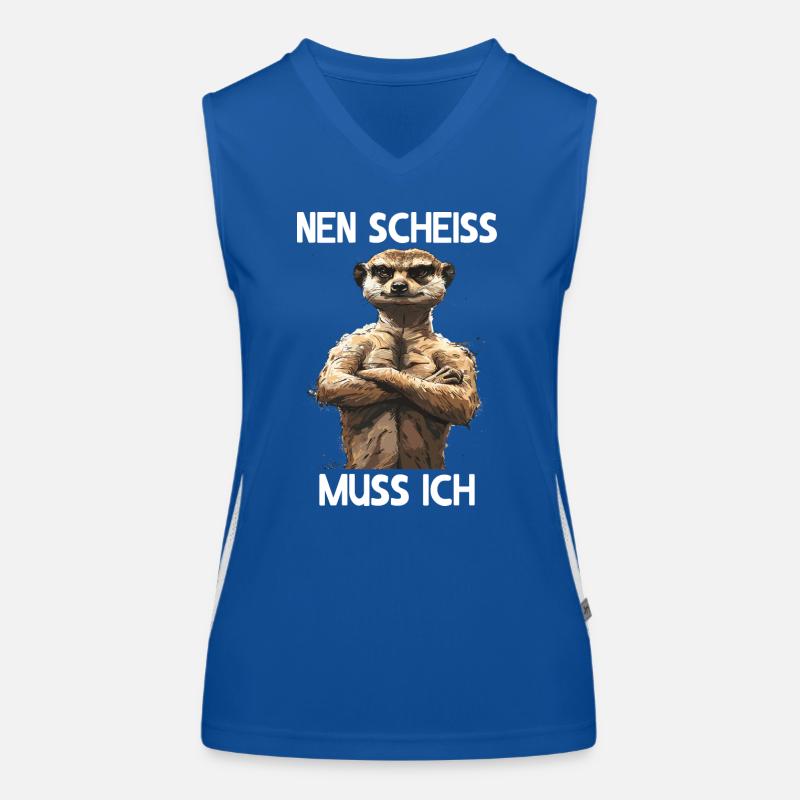 Suricate mangouste mangouste je dois baiser Débardeur respirant contrasté Femme