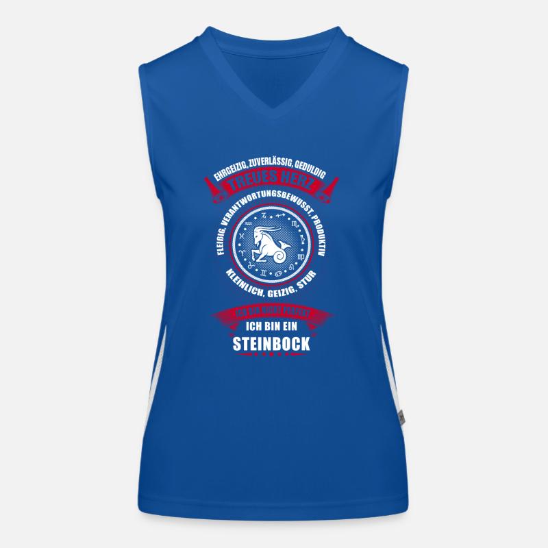 Steinbock Sternzeichen Horoskop Funktionelles Kontrast-Tank Top für Frauen