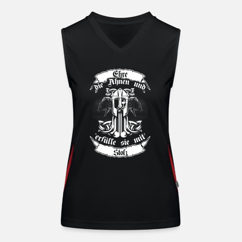Ehre die Ahnen Mjölnir Funktionelles Kontrast-Tank Top für Frauen