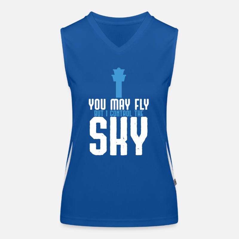 Vous pouvez voler, mais je contrôle le cadeau Sky Controller Débardeur respirant contrasté Femme