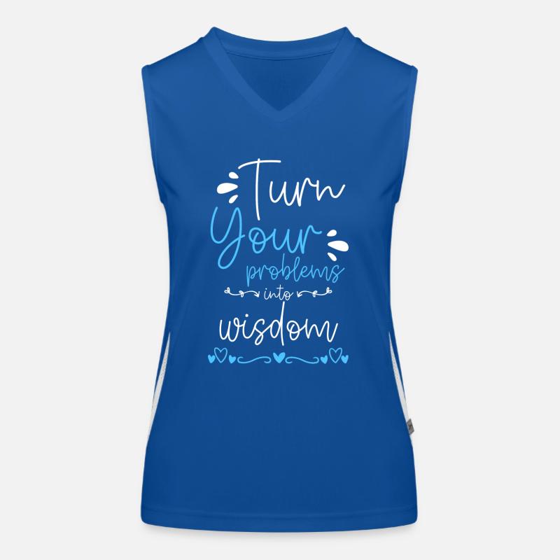 Problème Fun No problem Devise Débardeur respirant contrasté Femme