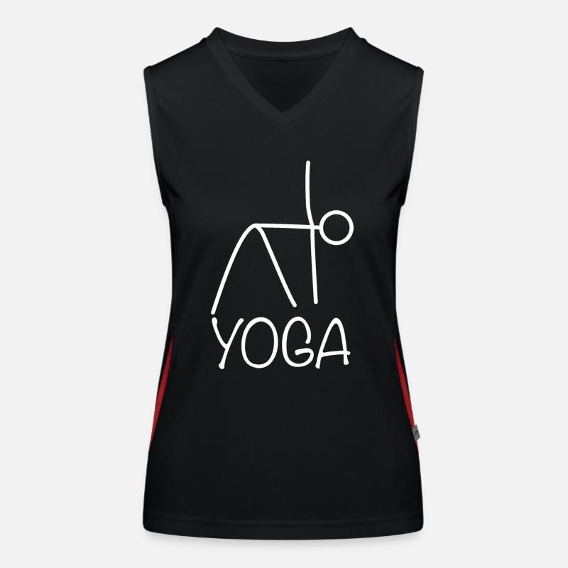 Yoga exercise for a workout Women's Functional Contrast Tank Top