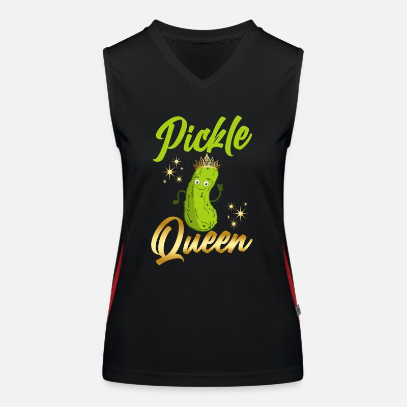 Cornichons Queen Concombre Débardeur respirant contrasté Femme