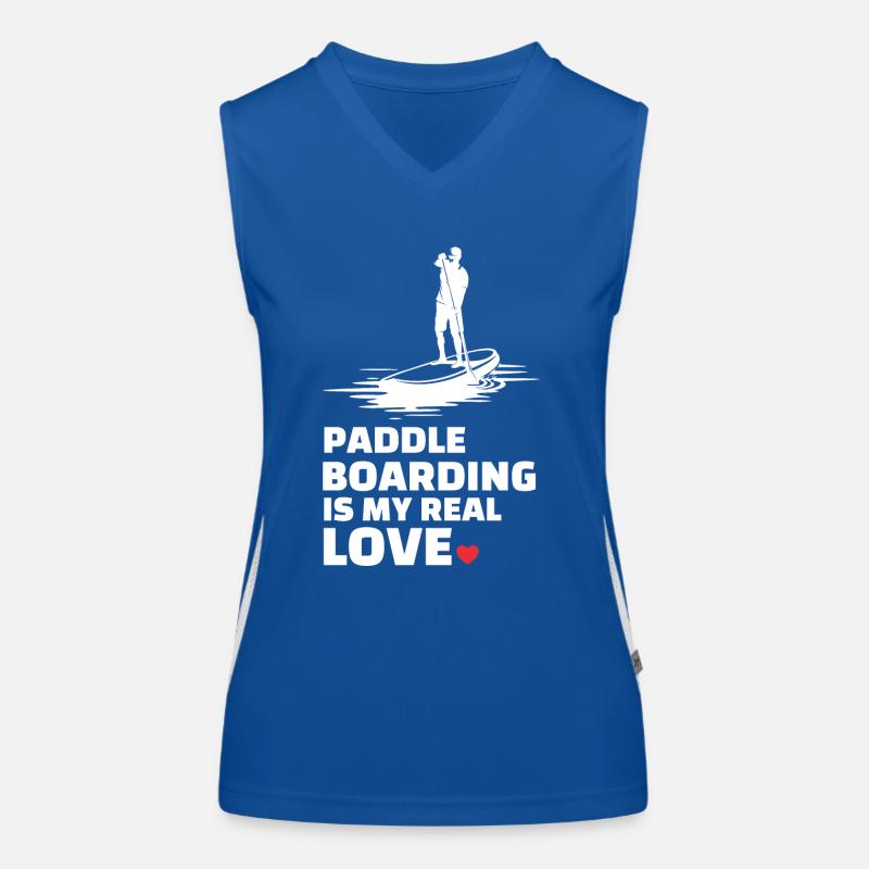 J’adore le paddleboard Débardeur respirant contrasté Femme