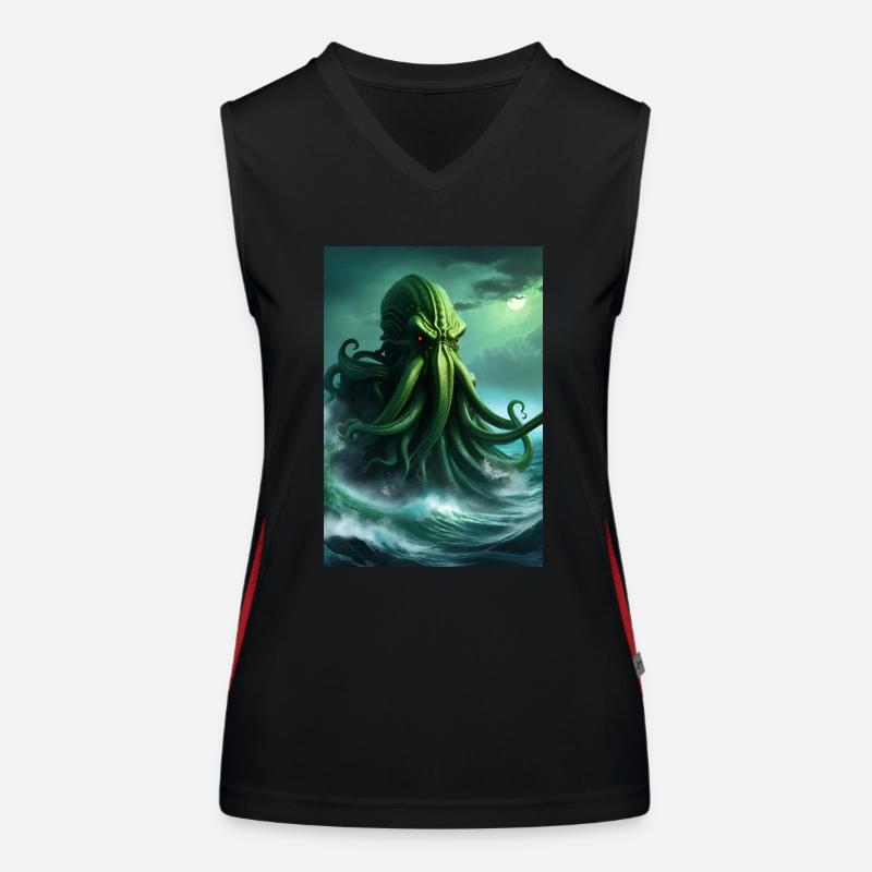 Cthulhu Funktionelles Kontrast-Tank Top für Frauen