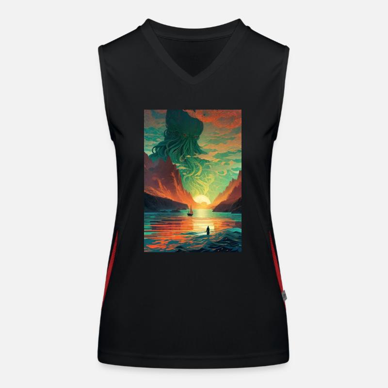 Cthulhu Ier Débardeur respirant contrasté Femme