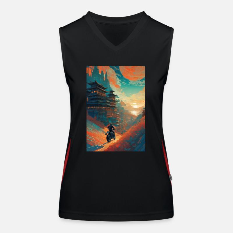 Motorcycle Future Asia Women's Functional Contrast Tank Top