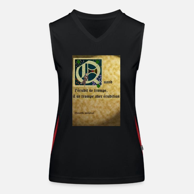 Erudit Débardeur respirant contrasté Femme