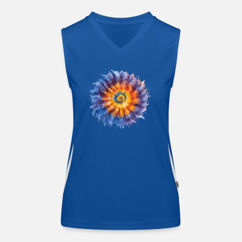 Tie Dye Shirt Women's Functional Contrast Tank Top
