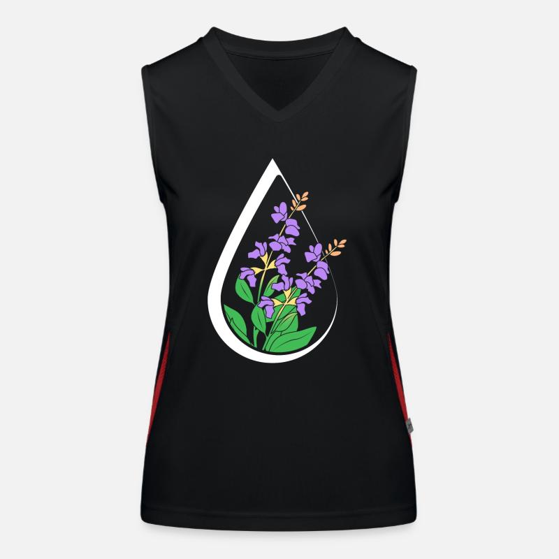 Ätherisches Öl Funktionelles Kontrast-Tank Top für Frauen