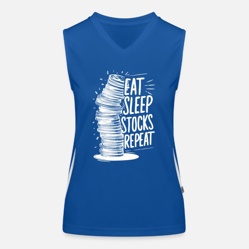 Manger, dormir, stocker, répéter Débardeur respirant contrasté Femme