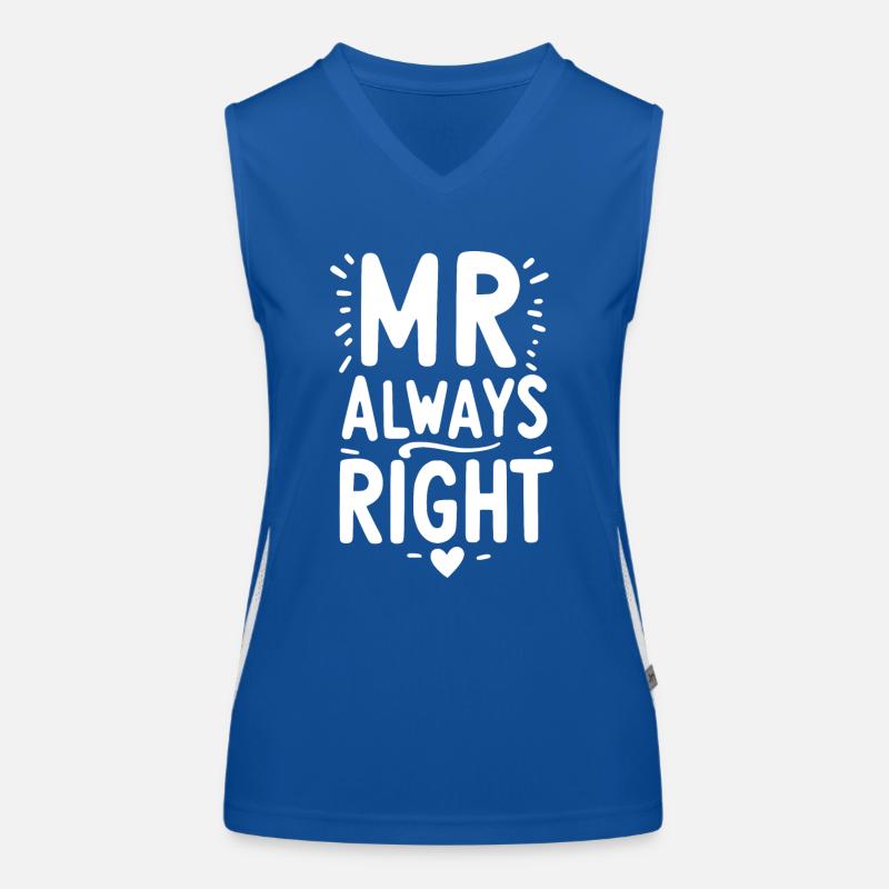 Mr Always Right Women's Functional Contrast Tank Top