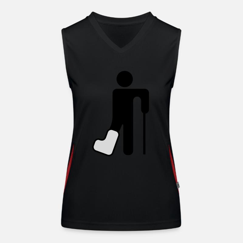 broken_leg Women's Functional Contrast Tank Top