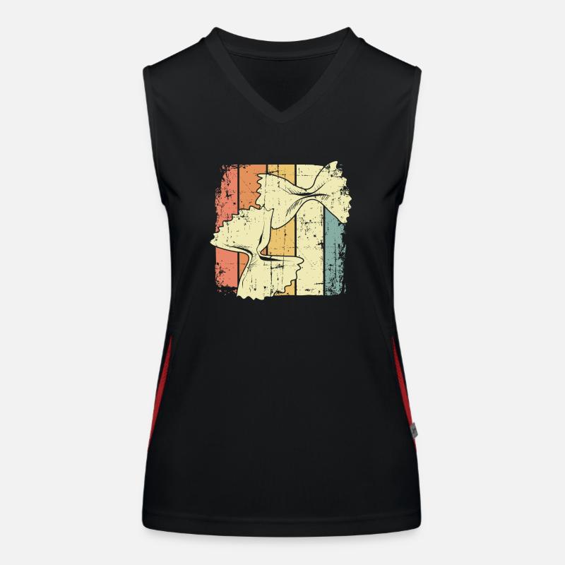Nudeln kochen Funktionelles Kontrast-Tank Top für Frauen
