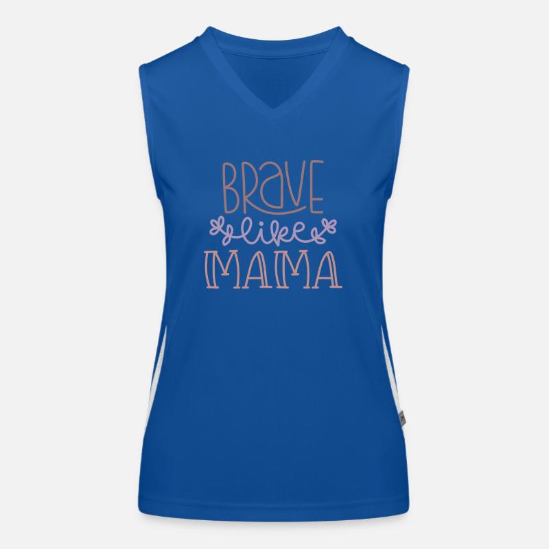 BRAVE MAMA Women's Functional Contrast Tank Top