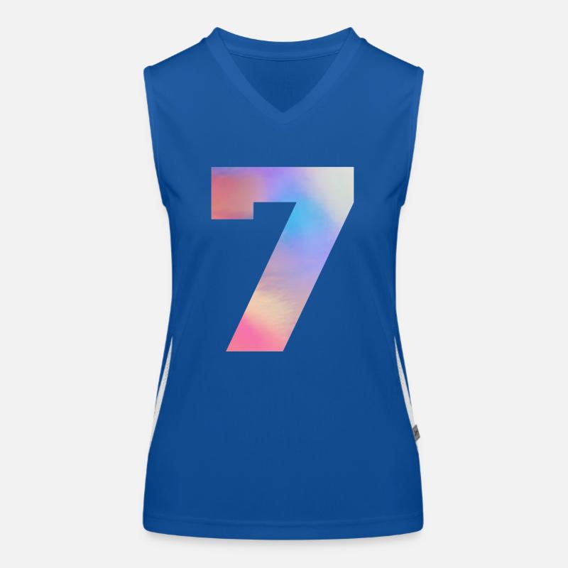 Colorful Number 7 Women's Functional Contrast Tank Top