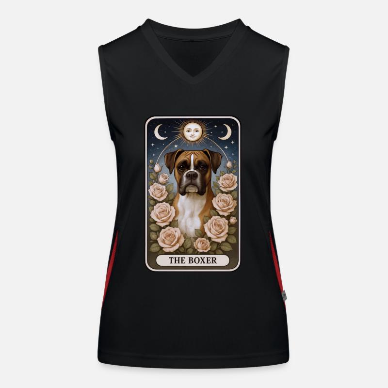 Boxer Funktionelles Kontrast-Tank Top für Frauen