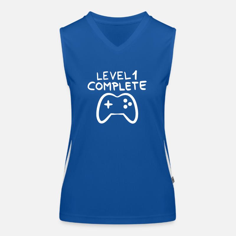 Niveau 1 complet 1 console de jeu anniversaire Débardeur respirant contrasté Femme