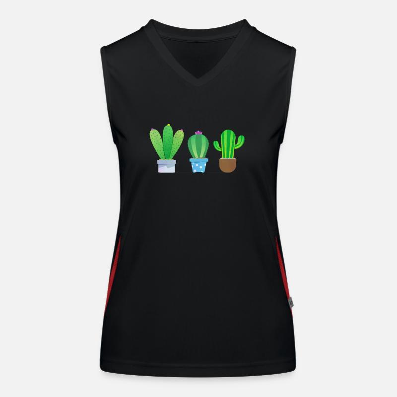 Cactus! Débardeur respirant contrasté Femme