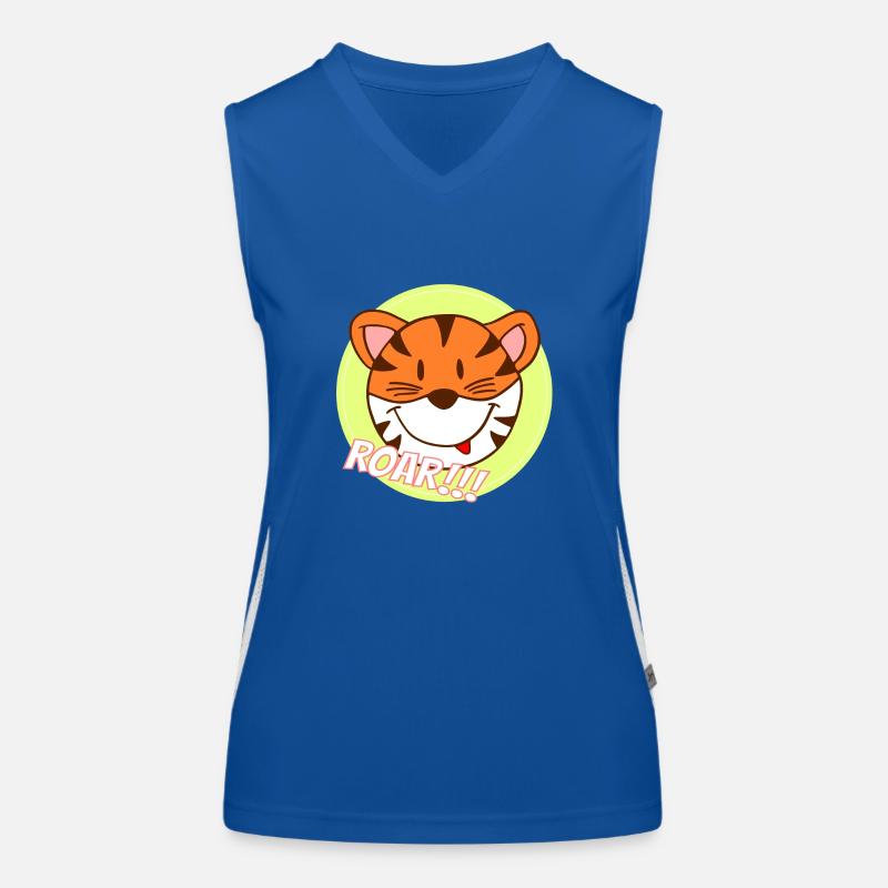 Tiger 2 Funktionelles Kontrast-Tank Top für Frauen