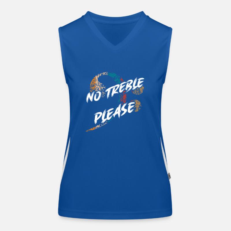 Basses, Pas d’aigus, Tonalités basses, Slapping Lignes de basse Débardeur respirant contrasté Femme