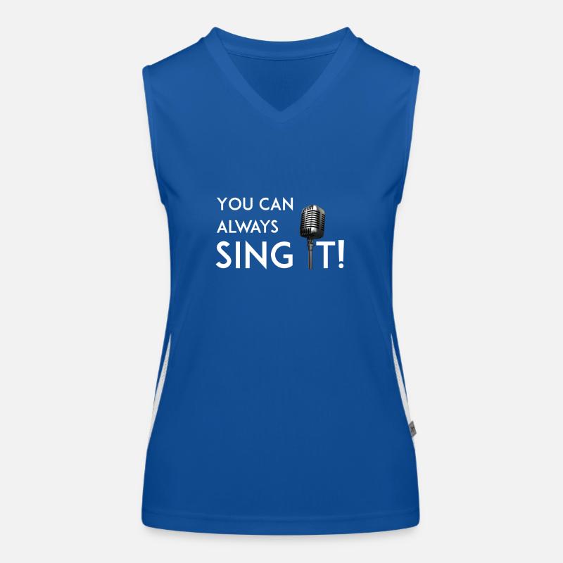 Sing es Funktionelles Kontrast-Tank Top für Frauen