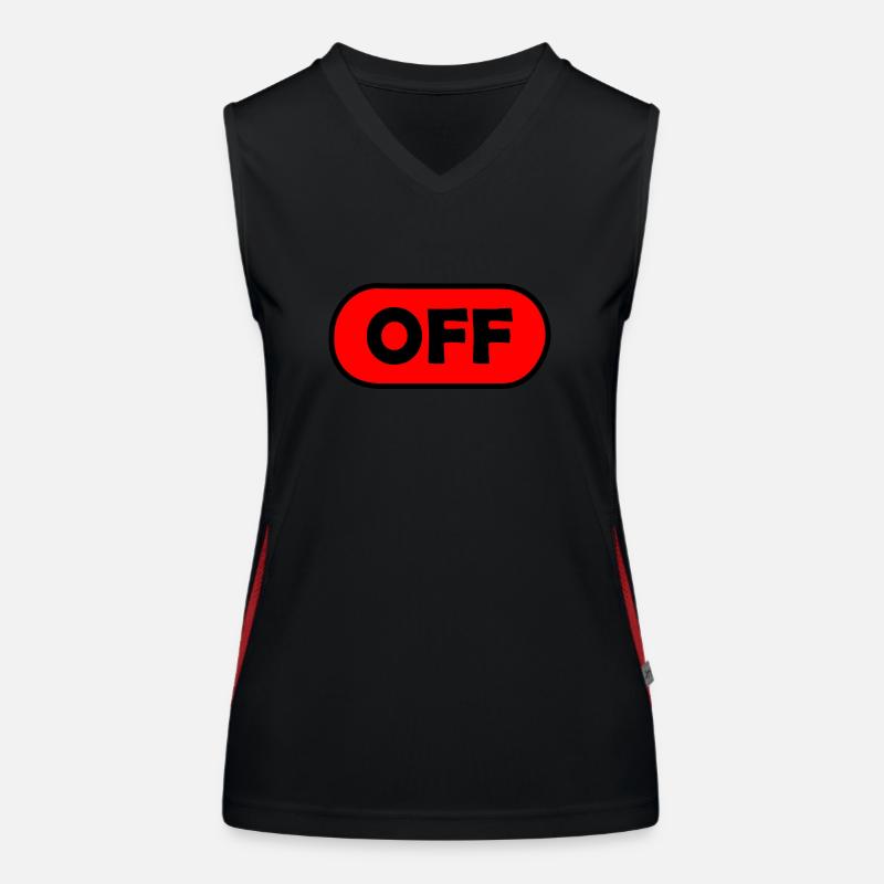 Off Design Funktionelles Kontrast-Tank Top für Frauen