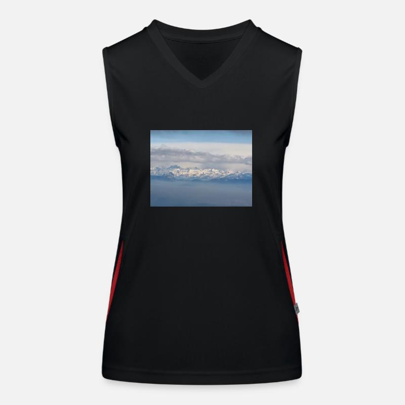 Die Alpen Funktionelles Kontrast-Tank Top für Frauen