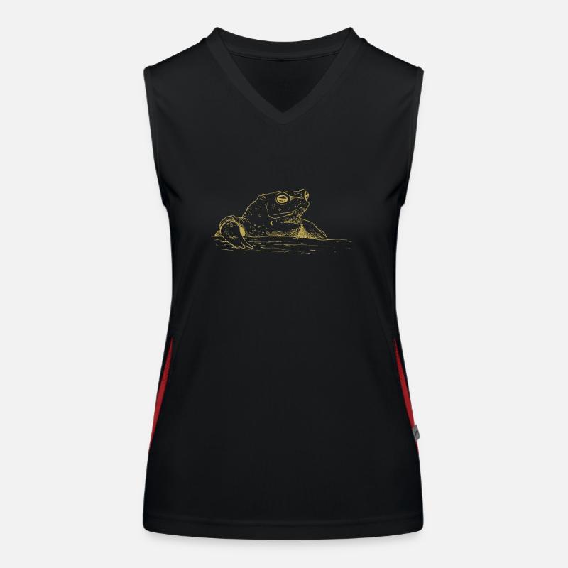 Illustrated designs with toad Women's Functional Contrast Tank Top